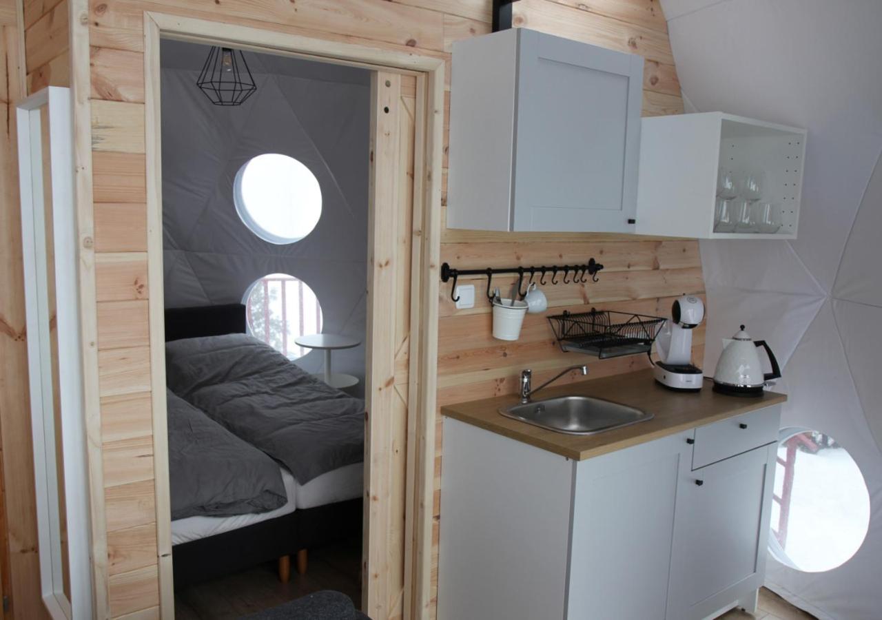 Glamping Gliczarow Klapnioki Bed & Breakfast Lesnica  Bagian luar foto