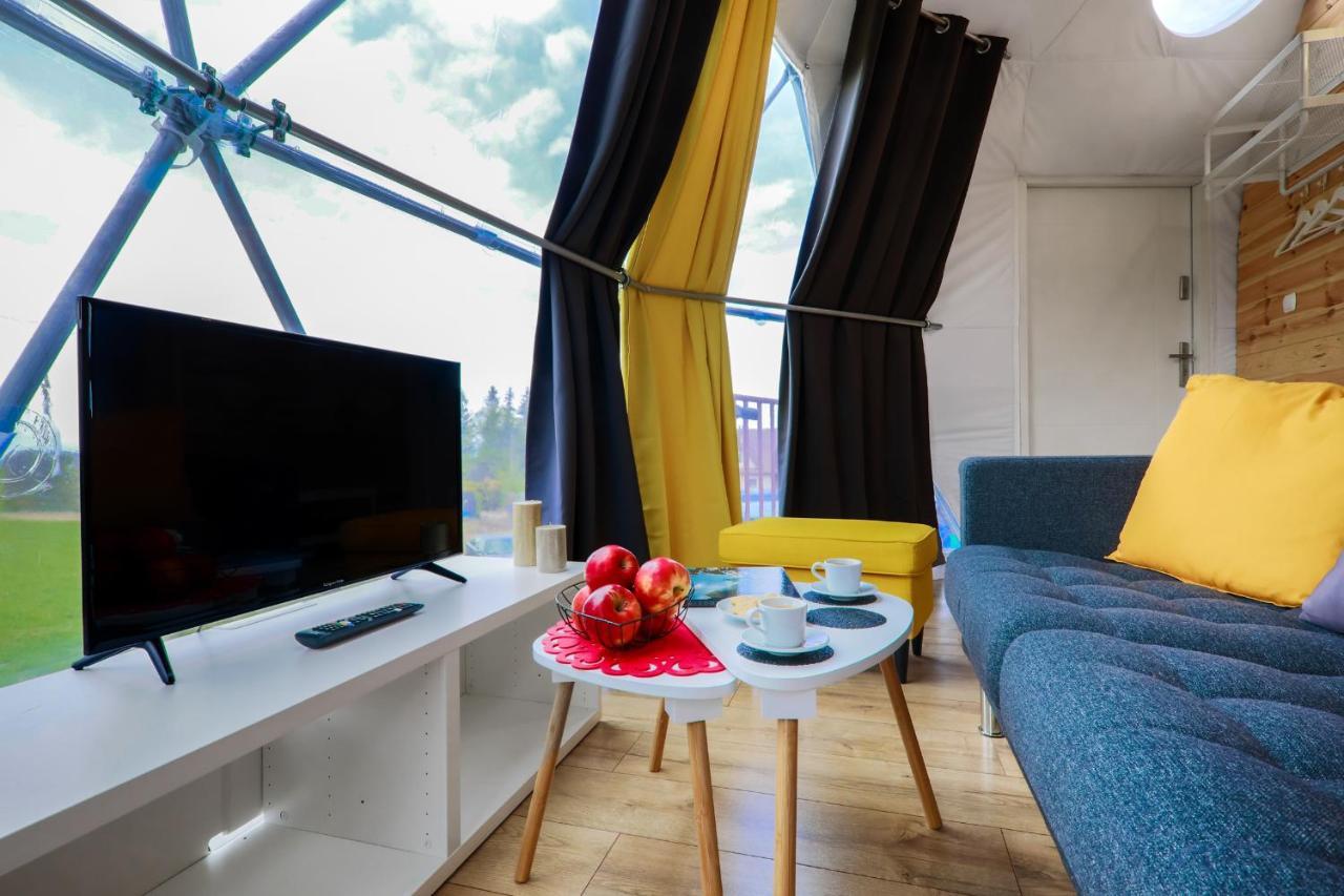 Glamping Gliczarow Klapnioki Bed & Breakfast Lesnica  Bagian luar foto