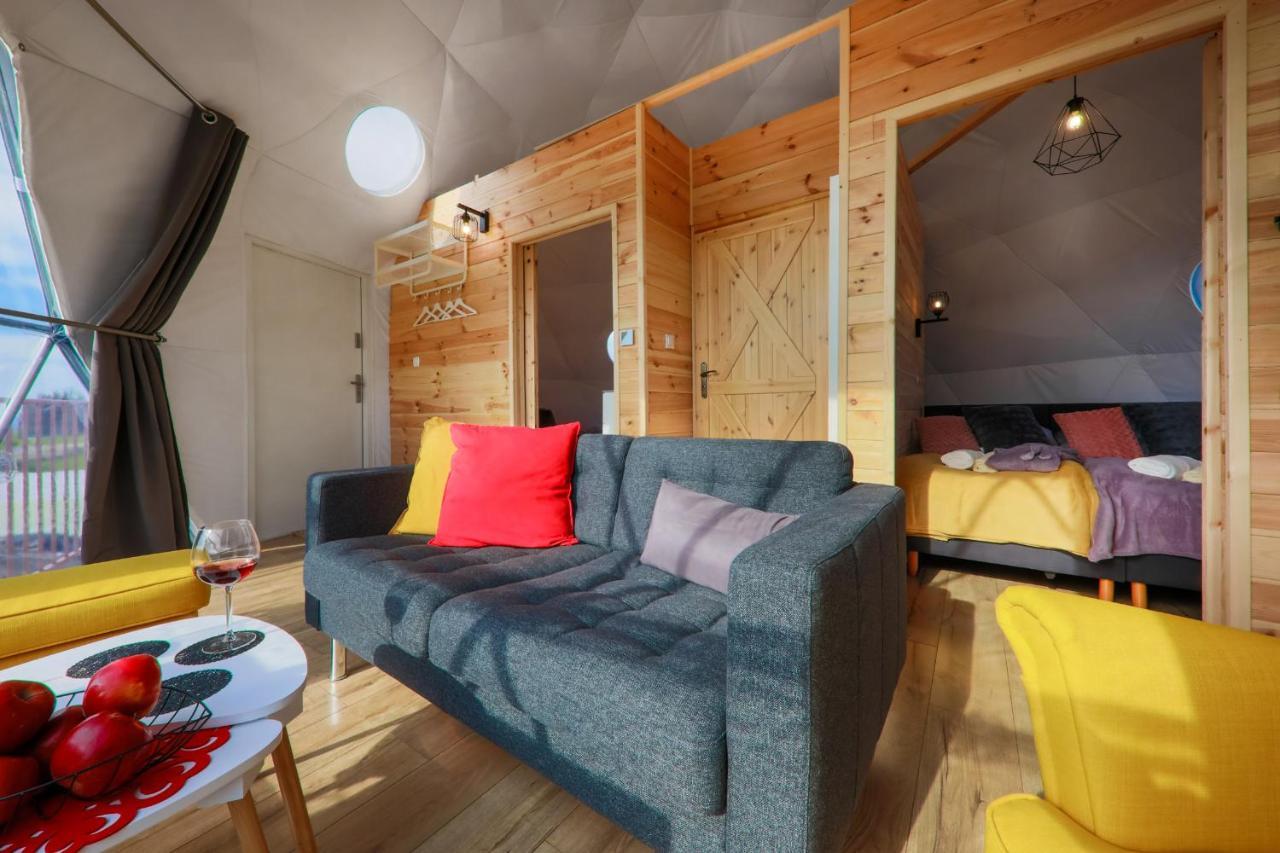 Glamping Gliczarow Klapnioki Bed & Breakfast Lesnica  Bagian luar foto