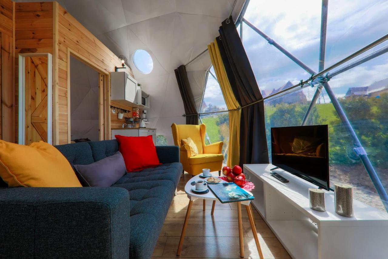 Glamping Gliczarow Klapnioki Bed & Breakfast Lesnica  Bagian luar foto
