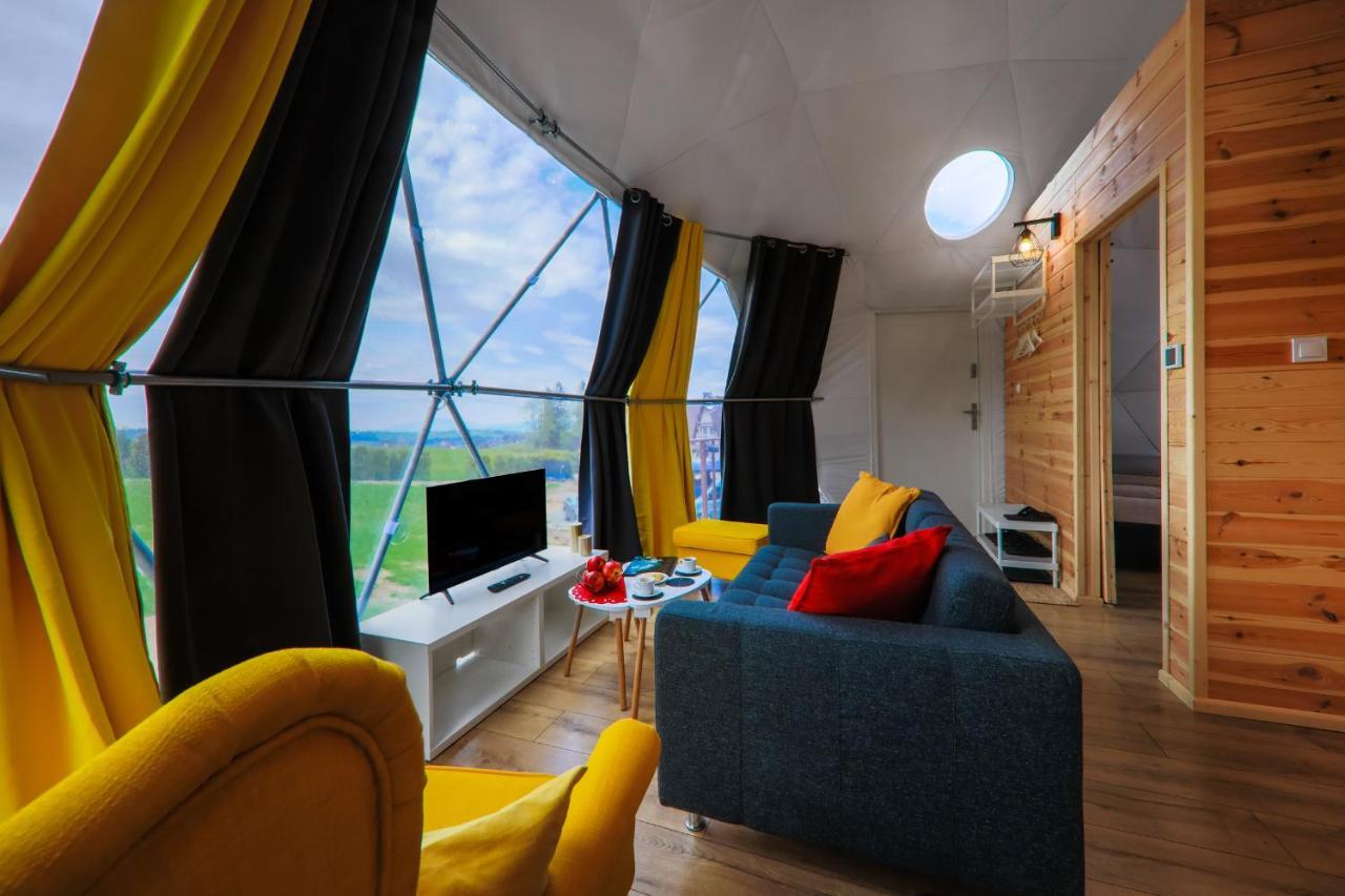 Glamping Gliczarow Klapnioki Bed & Breakfast Lesnica  Bagian luar foto