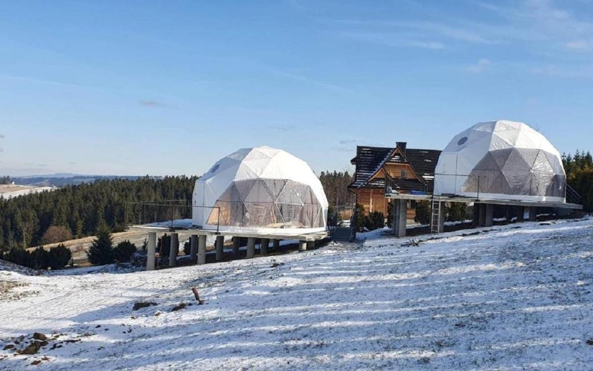 Glamping Gliczarow Klapnioki Bed & Breakfast Lesnica  Bagian luar foto
